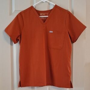 Figs Catarina One-Pocket Scrub Top - Dirty Chai